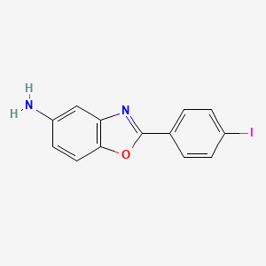 molecular formula C13H9IN2O B2411468 2-(4-Iodophenyl)-1,3-benzoxazol-5-amine CAS No. 293738-19-9