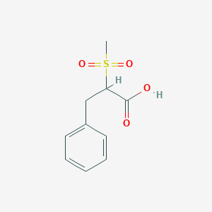 molecular formula C10H12O4S B2411533 2-Methanesulfonyl-3-phenylpropanoic acid CAS No. 147933-33-3