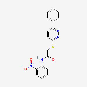molecular formula C18H14N4O3S B2411557 N-(2-nitrophenyl)-2-[(6-phenylpyridazin-3-yl)sulfanyl]acetamide CAS No. 900008-65-3