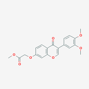 molecular formula C20H18O7 B2411635 Methyl 2-[3-(3,4-dimethoxyphenyl)-4-oxochromen-7-yl]oxyacetate CAS No. 859138-23-1