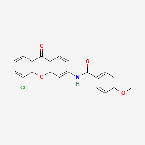 molecular formula C21H14ClNO4 B2411680 N-(5-chloro-9-oxo-9H-xanthen-3-yl)-4-methoxybenzamide CAS No. 886149-92-4