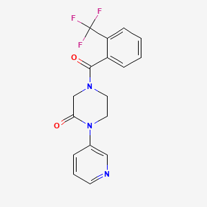 1-(Pyridin-3-yl)-4-[2-(trifluoromethyl)benzoyl]piperazin-2-one