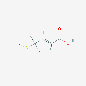 (E)-4-Methyl-4-methylsulfanylpent-2-enoic acid