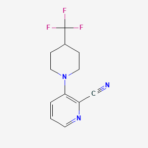 3-(4-(Trifluoromethyl)piperidin-1-yl)picolinonitrile