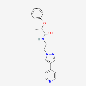 2-phenoxy-N-{2-[4-(pyridin-4-yl)-1H-pyrazol-1-yl]ethyl}propanamide