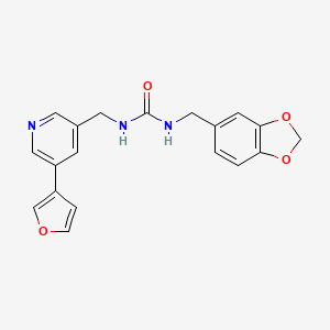 1-(Benzo[d][1,3]dioxol-5-ylmethyl)-3-((5-(furan-3-yl)pyridin-3-yl)methyl)urea