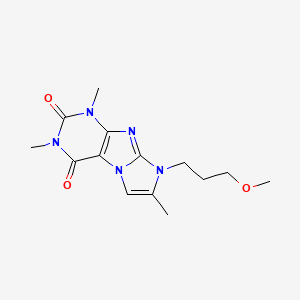 8-(3-methoxypropyl)-1,3,7-trimethyl-1H-imidazo[2,1-f]purine-2,4(3H,8H)-dione
