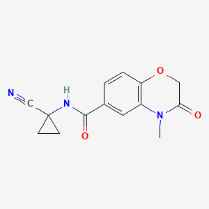N-(1-Cyanocyclopropyl)-4-methyl-3-oxo-1,4-benzoxazine-6-carboxamide