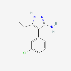 4-(3-chlorophenyl)-3-ethyl-1H-pyrazol-5-amine