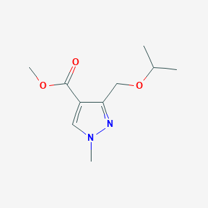 B2411780 Methyl 1-methyl-3-(propan-2-yloxymethyl)pyrazole-4-carboxylate CAS No. 1975118-33-2
