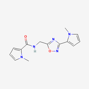 1-methyl-N-((3-(1-methyl-1H-pyrrol-2-yl)-1,2,4-oxadiazol-5-yl)methyl)-1H-pyrrole-2-carboxamide