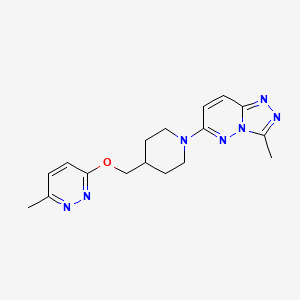 3-Methyl-6-[4-[(6-methylpyridazin-3-yl)oxymethyl]piperidin-1-yl]-[1,2,4]triazolo[4,3-b]pyridazine