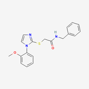 N-benzyl-2-[1-(2-methoxyphenyl)imidazol-2-yl]sulfanylacetamide