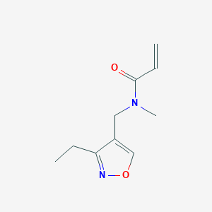 B2411843 N-[(3-ethyl-1,2-oxazol-4-yl)methyl]-N-methylprop-2-enamide CAS No. 2094193-03-8