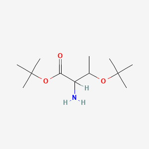 molecular formula C12H25NO3 B2411866 Tert-butyl 2-amino-3-[(2-methylpropan-2-yl)oxy]butanoate CAS No. 685087-27-8
