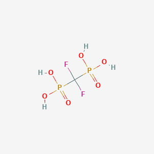 molecular formula CH4F2O6P2 B024119 Difluoromethylene diphosphonate CAS No. 10596-32-4