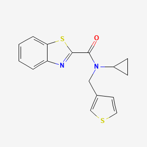 molecular formula C16H14N2OS2 B2411903 N-cyclopropyl-N-(thiophen-3-ylmethyl)benzo[d]thiazole-2-carboxamide CAS No. 1235030-23-5