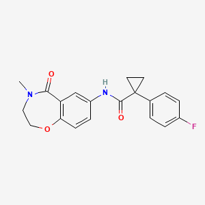 1-(4-fluorophenyl)-N-(4-methyl-5-oxo-2,3,4,5-tetrahydrobenzo[f][1,4]oxazepin-7-yl)cyclopropanecarboxamide