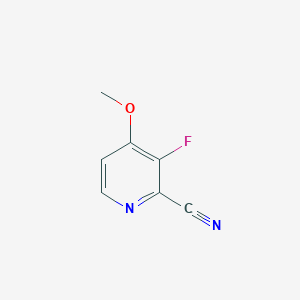 molecular formula C7H5FN2O B2411919 3-Fluoro-4-methoxypicolinonitrile CAS No. 1427357-47-8