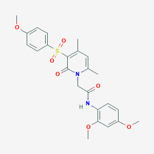 N-(2,4-dimethoxyphenyl)-2-(3-((4-methoxyphenyl)sulfonyl)-4,6-dimethyl-2-oxopyridin-1(2H)-yl)acetamide