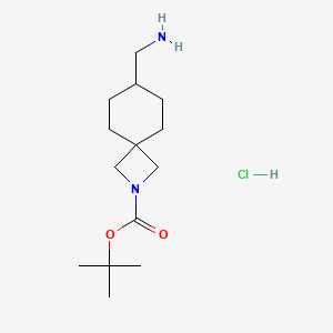 Tert-butyl 7-(aminomethyl)-2-azaspiro[3.5]nonane-2-carboxylate;hydrochloride