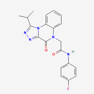 N-(4-fluorophenyl)-2-[4-oxo-1-(propan-2-yl)[1,2,4]triazolo[4,3-a]quinoxalin-5(4H)-yl]acetamide