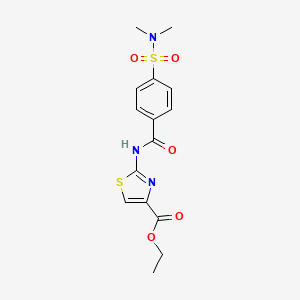 ethyl 2-(4-(N,N-dimethylsulfamoyl)benzamido)thiazole-4-carboxylate