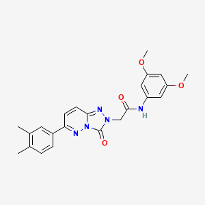 molecular formula C23H23N5O4 B2411984 N-(3,5-dimethoxyphenyl)-2-[6-(3,4-dimethylphenyl)-3-oxo-2H,3H-[1,2,4]triazolo[4,3-b]pyridazin-2-yl]acetamide CAS No. 1251707-26-2