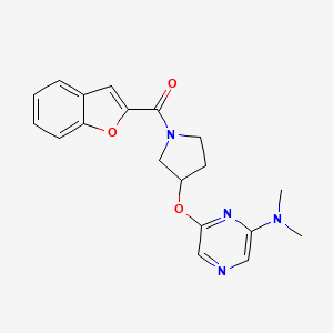Benzofuran-2-yl(3-((6-(dimethylamino)pyrazin-2-yl)oxy)pyrrolidin-1-yl)methanone