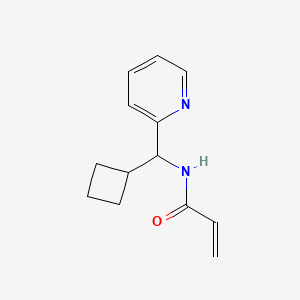 N-[Cyclobutyl(pyridin-2-yl)methyl]prop-2-enamide