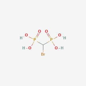 molecular formula CH5BrO6P2 B024120 Bromomethylenebis(phosphonic acid) CAS No. 10596-21-1