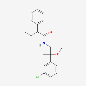 molecular formula C20H24ClNO2 B2412003 N-[2-(3-chlorophenyl)-2-methoxypropyl]-2-phenylbutanamide CAS No. 1798511-61-1