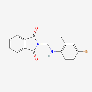 molecular formula C16H13BrN2O2 B2412116 2-{[(4-Bromo-2-methylphenyl)amino]methyl}-1H-isoindole-1,3(2H)-dione CAS No. 116595-38-1