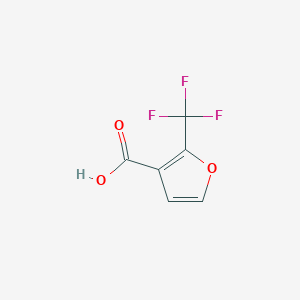 molecular formula C6H3F3O3 B2412161 2-(Trifluoromethyl)furan-3-carboxylic acid CAS No. 536718-30-6