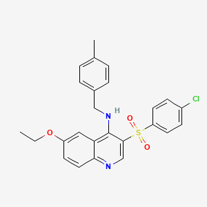 3-((4-chlorophenyl)sulfonyl)-6-ethoxy-N-(4-methylbenzyl)quinolin-4-amine