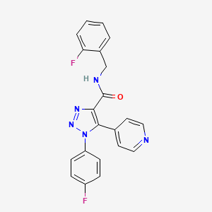 2-chloro-N-(8-fluoro-2-piperidin-1-ylquinolin-6-yl)benzamide