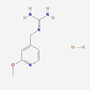 N-[(2-methoxypyridin-4-yl)methyl]guanidine hydrobromide
