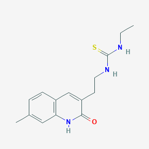 molecular formula C15H19N3OS B2412249 1-Ethyl-3-(2-(7-methyl-2-oxo-1,2-dihydroquinolin-3-yl)ethyl)thiourea CAS No. 887889-56-7