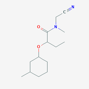 N-(Cyanomethyl)-N-methyl-2-(3-methylcyclohexyl)oxybutanamide