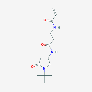 N-(1-Tert-butyl-5-oxopyrrolidin-3-yl)-3-(prop-2-enoylamino)propanamide