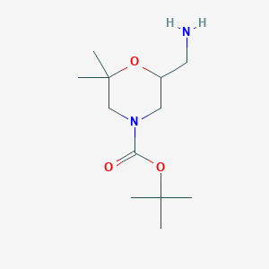 Tert-butyl 6-(aminomethyl)-2,2-dimethylmorpholine-4-carboxylate
