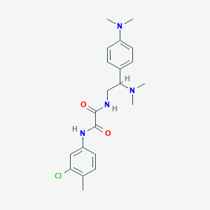 N1-(3-chloro-4-methylphenyl)-N2-(2-(dimethylamino)-2-(4-(dimethylamino)phenyl)ethyl)oxalamide
