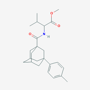 Methyl 3-methyl-2-[[3-(4-methylphenyl)adamantane-1-carbonyl]amino]butanoate