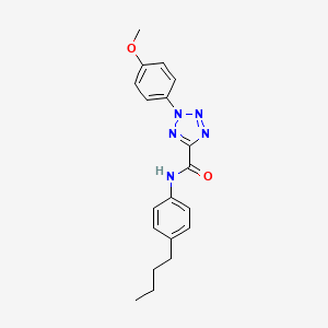 molecular formula C19H21N5O2 B2412283 N-(4-butylphenyl)-2-(4-methoxyphenyl)-2H-tetrazole-5-carboxamide CAS No. 1396843-47-2