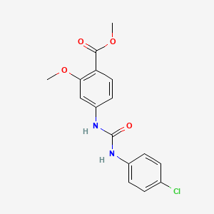 Methyl 4-{[(4-chloroanilino)carbonyl]amino}-2-methoxybenzenecarboxylate