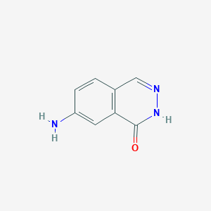 molecular formula C8H7N3O B2412300 7-aminophthalazin-1(2H)-one CAS No. 1036388-96-1
