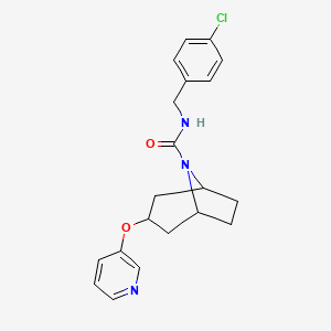 (1R,5S)-N-(4-chlorobenzyl)-3-(pyridin-3-yloxy)-8-azabicyclo[3.2.1]octane-8-carboxamide