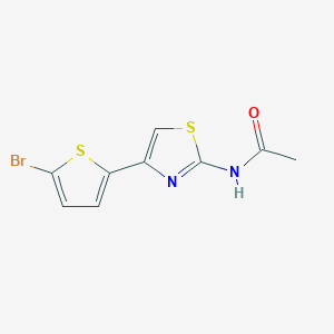 N-[4-(5-bromo-2-thiophenyl)-2-thiazolyl]acetamide