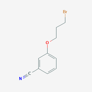 molecular formula C10H10BrNO B2412322 3-(3-Bromopropoxy)benzonitrile CAS No. 37136-97-3