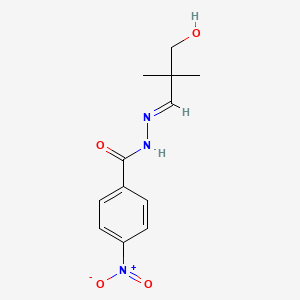 (E)-N'-(3-hydroxy-2,2-dimethylpropylidene)-4-nitrobenzohydrazide